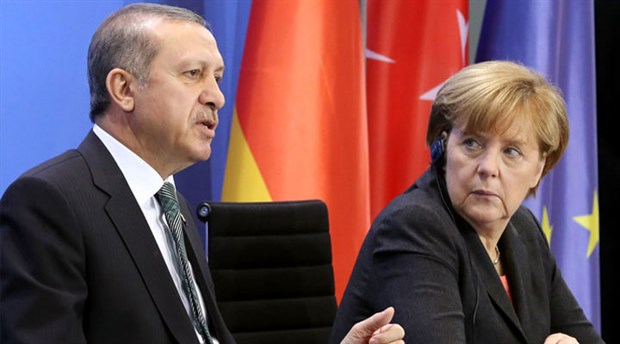 Merkel den Erdoğan a tavır